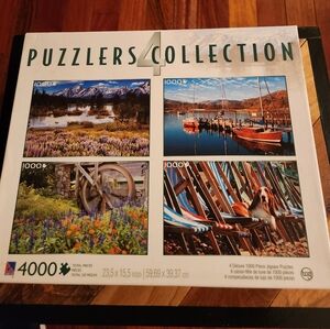 Puzzlers Collection 4 1000 Piece Jigsaw Puzzles Grand Teton Lake Windemere